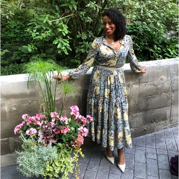 H&M + Morris & Co. patterned floral maxi dress - Picture 5 of 5